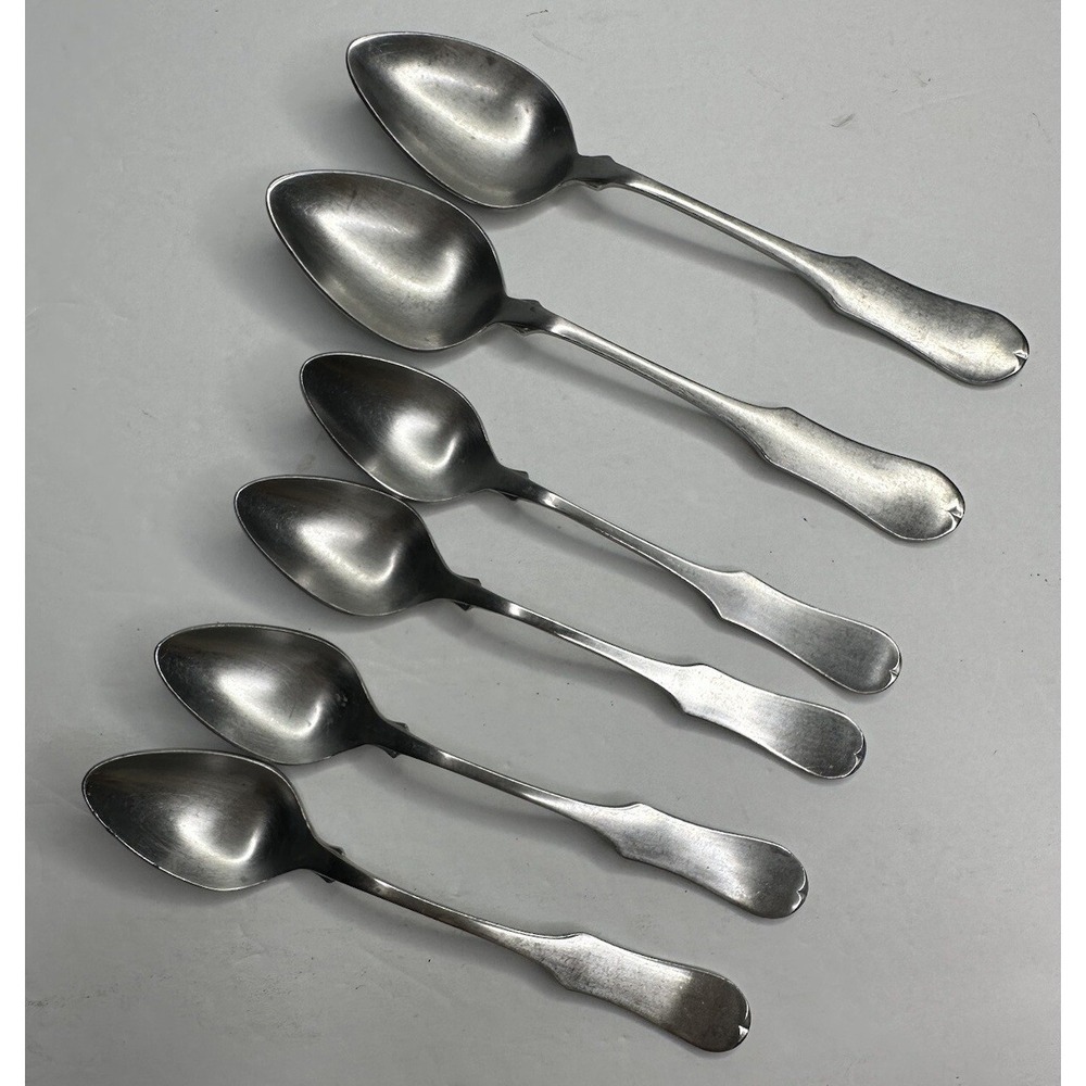 Cosmos Stainless Fiddle Notch‎ Japan Stainless Flatware Replacement 6 Pc Spoon